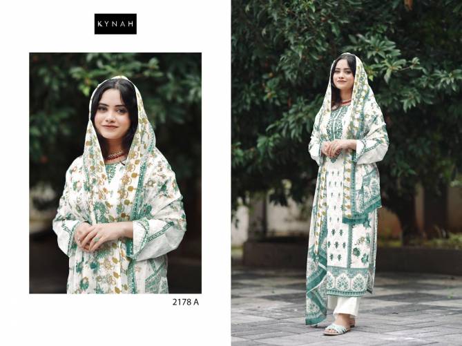 Kynah 2178 Embroidery Lawn Printed Pakistani Suit Wholesale Price In Surat